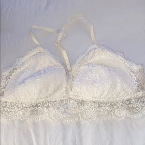 Never worn white lace Aerie bralette